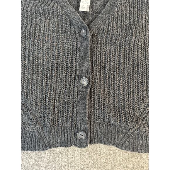 NWT Maurices Cardigan Sweater Knit Cropped Metallic Thread Black Gold Size XL - Picture 4 of 8